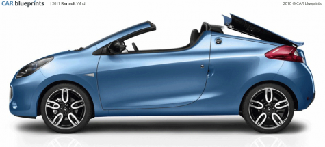 2011 Renault Wind Cabriolet blueprint