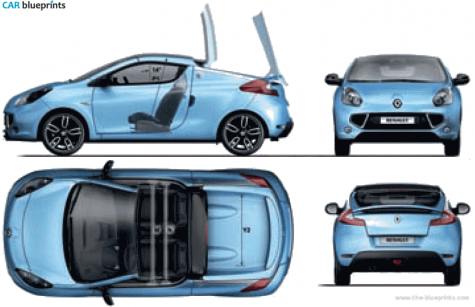 2011 Renault Wind Coupe blueprint