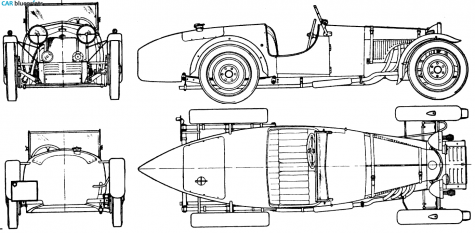 1929 Riley Brooklands OW blueprint