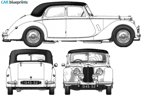 1948 Riley RMA 1.5 Litre Sedan blueprint