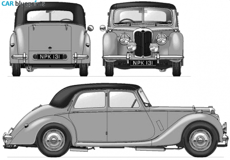 1949 Riley RMA 1.5 Litre Sedan blueprint