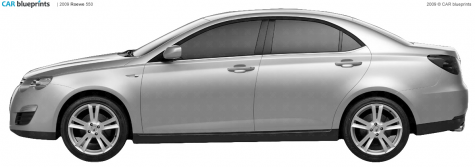 2009 Roewe 550 Sedan blueprint