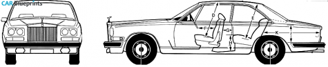 1981 Rolls-Royce Camargue Sedan blueprint