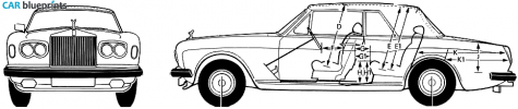 1981 Rolls-Royce Corniche Coupe blueprint