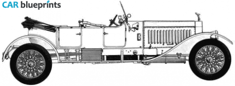 1906 Rolls-Royce Silver Ghost Cabriolet blueprint