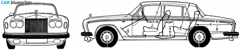 1981 Rolls-Royce Silver Shadow Sedan blueprint