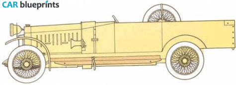 Rolls-Royce Silver Ghost Tender Truck blueprint