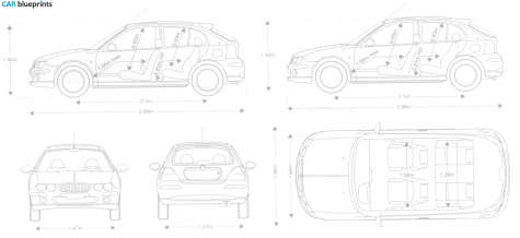 2005 Rover 25 Hatchback blueprint