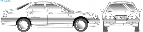 2001 Rover 75 Sedan blueprint