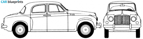 1955 Rover P4 90 Sedan blueprint