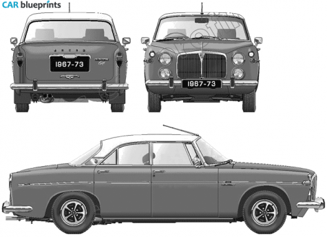 1967 Rover P5B 3.5L Mk III Sedan blueprint