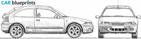 1997 Rover 200 BRM Hatchback blueprint