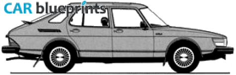 1980 Saab 900 Hatchback blueprint