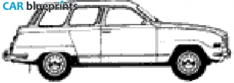 1959 Saab 95 Wagon blueprint