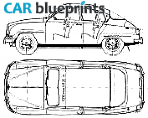 1961 Saab 96 Sedan blueprint