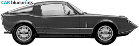 1966 Saab Sonett II Coupe blueprint