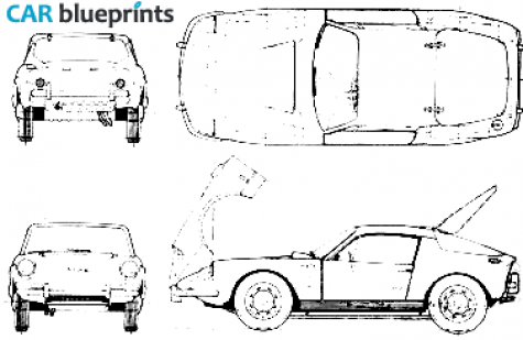 1968 Saab Sonett III Coupe blueprint