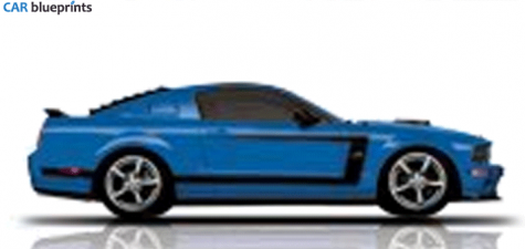 2009 Saleen H302 3V Coupe blueprint