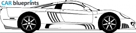 2002 Saleen S7 Coupe blueprint