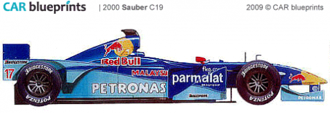 2000 Sauber C19 F1 OW blueprint