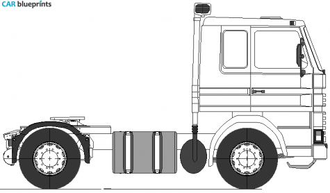 Scania 142 Truck blueprint