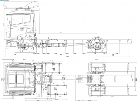 Scania LB 4x2 Truck blueprint