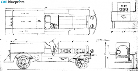 1913 Seagrave Gorham Fire Truck blueprint