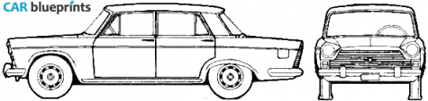 1961 Seat 1500 Sedan blueprint