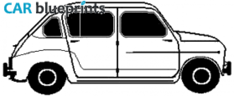 1964 Seat 800 Hatchback blueprint