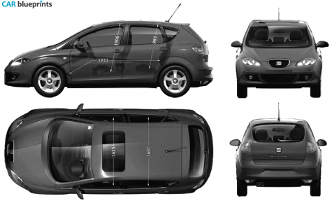 1999 Seat Altea Hatchback blueprint