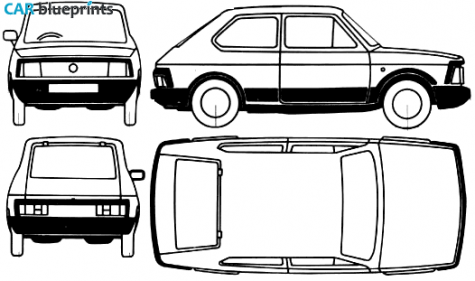 1984 Seat Fura 3-door Hatchback blueprint