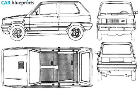1981 Seat Panda Hatchback blueprint
