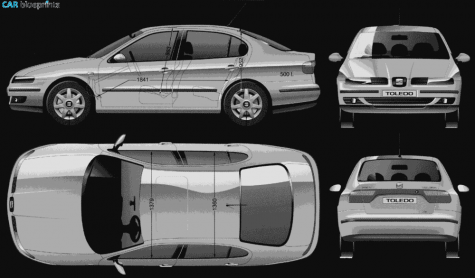 2005 Seat Toledo Sedan blueprint
