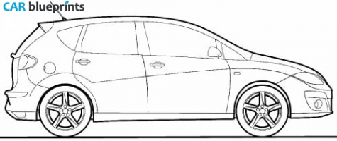 2011 Seat Altea Hatchback blueprint