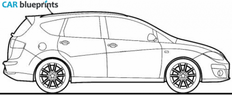 2011 Seat Altea XL Hatchback blueprint