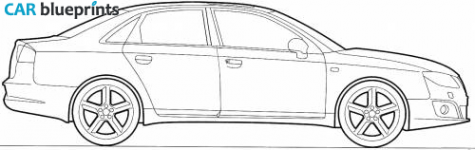 2011 Seat Exeo Sedan blueprint