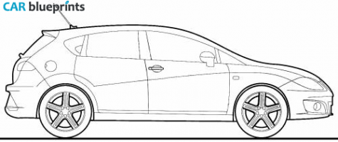 2011 Seat Leon Hatchback blueprint