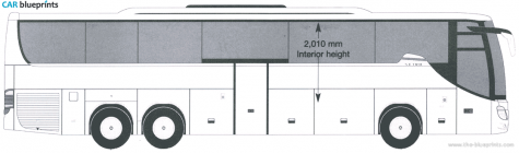 Setra S416GT-HD Bus blueprint