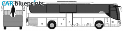 Setra S415GT-HD Bus blueprint