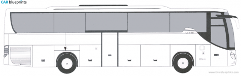 Setra S415GT-HD Bus blueprint