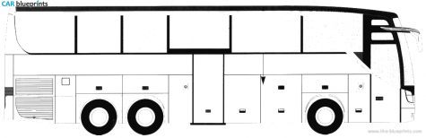 Setra S415HDH Bus blueprint