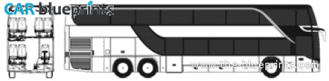 Setra S431DT Bus blueprint