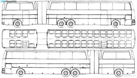 1981 Setra SG-HDS Bus blueprint