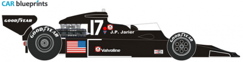 1976 Shadow DN5-2A Ford Monaco GP F1 OW blueprint