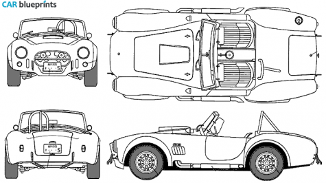 1964 Shelby Cobra 427 S Cabriolet blueprint