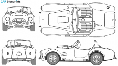 1965 Shelby Cobra 427SC Roadster blueprint