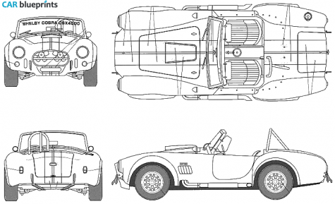 1969 Shelby Cobra DX Version Roadster blueprint