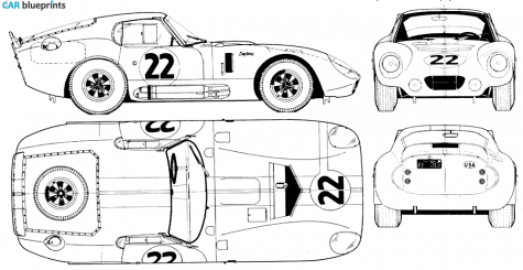 1966 Shelby Daytona Cobra Coupe blueprint