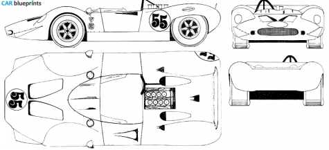 1963 Shelby King Cobra Cabriolet blueprint
