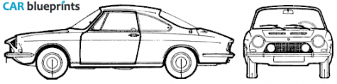 1968 Simca 1200 S Coupe blueprint